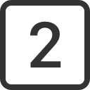 иконка 2 square, square