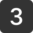 иконка 3 square, square