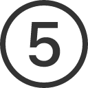 иконки 5 circle, circle