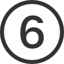 иконки 6 circle, circle