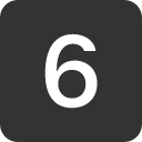 иконка 6 square, square
