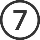 иконки 7 circle, circle