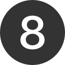 иконки 8 circle, circle