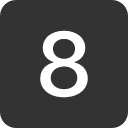 иконка 8 square, square