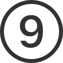 иконки 9 circle, circle