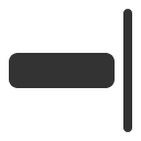 иконка align end, align, end