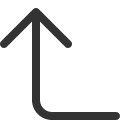 иконка arrow 90deg up, arrow, стрелка, 90deg, up, стрелка вверх