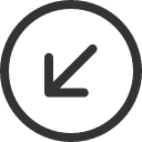 иконки arrow down left circle, arrow, стрелка, down, left, circle