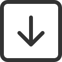 иконка arrow down square, arrow, стрелка, down, square