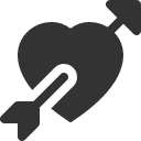 иконка arrow through heart, arrow, стрелка, through, heart, сердце