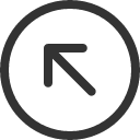 иконка arrow up left circle, arrow, стрелка, up, стрелка вверх, left, circle