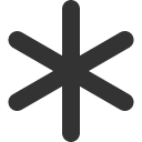 иконки asterisk, звездочка