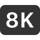 иконка badge 8k, badge, бейдж, 8k