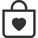 иконка bag heart, bag, сумка, heart, сердце