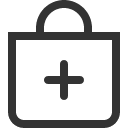 иконки bag plus, bag, сумка, plus, плюс