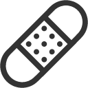 иконки bandaid, лейкопластырь