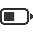 иконка battery half, battery, батарея, half