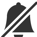 иконки bell slash, bell, колокольчик, slash