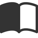 иконка book half, book, книга, half, батарея