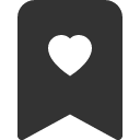 иконки bookmark heart, bookmark, закладка, heart, сердце