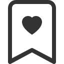 иконки bookmark heart, bookmark, закладка, heart, сердце
