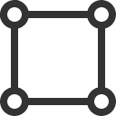 иконка bounding box circles, bounding, box, коробка, circles