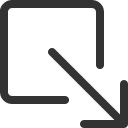 иконка box arrow down right, box, коробка, arrow, стрелка, down, right