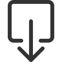 иконка box arrow down, box, коробка, arrow, стрелка, down