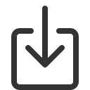 иконка box arrow in down, box, коробка, arrow, стрелка, in, увеличить, down