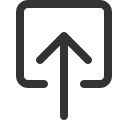 иконка box arrow in up, box, коробка, arrow, стрелка, in, увеличить, up