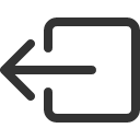 иконка box arrow left, box, коробка, arrow, стрелка, left