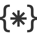 иконки braces asterisk, braces, asterisk, звездочка