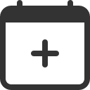 иконки calendar plus, calendar, календарь, plus, плюс