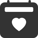 иконка calendar2 heart, calendar2, heart, сердце