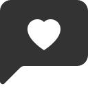 иконка chat left heart, chat, чат, left, стрелка, heart, сердце