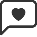 иконка chat left heart, chat, чат, left, стрелка, heart, сердце