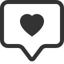 иконка chat square heart, chat, чат, square, heart, сердце
