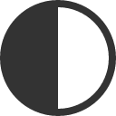 иконка circle half, circle, half, батарея