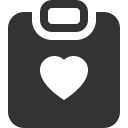 иконка clipboard heart, clipboard, буфер обмена, heart, сердце
