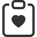 иконка clipboard heart, clipboard, буфер обмена, heart, сердце