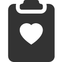 иконка clipboard2 heart, clipboard2, heart, сердце