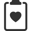 иконка clipboard2 heart, clipboard2, heart, сердце