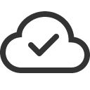 иконка cloud check, cloud, облако, check, галочка