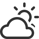 иконка cloud sun, погода, cloud, облако, sun, солнце