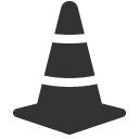 иконка cone striped, cone, дорожный конус, striped