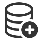 иконка database add, database, база данных, add, добавить