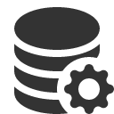 иконка database gear, database, база данных, gear, шестеренка