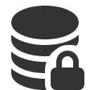 иконка database lock, database, база данных, lock, замок