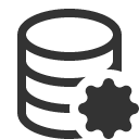 иконка database gear, database, база данных, gear, шестеренка