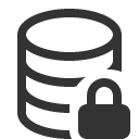 иконка database lock, database, база данных, lock, замок